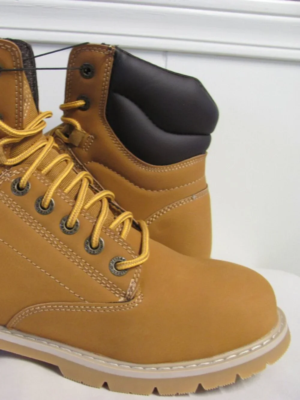 HI-TEC X-T MENS VEGAN LEATHER WORK BOOTS NWOB